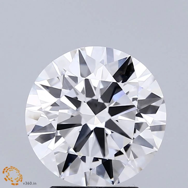 2.53 Carat Round Lab Grown Diamond, Excellent Cut, E Color, VVS1 Clarity