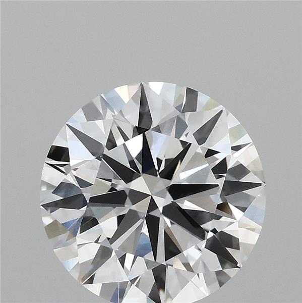 2.59 Carat Round Lab Grown Diamond, Ideal Cut, D Color, VVS1 Clarity