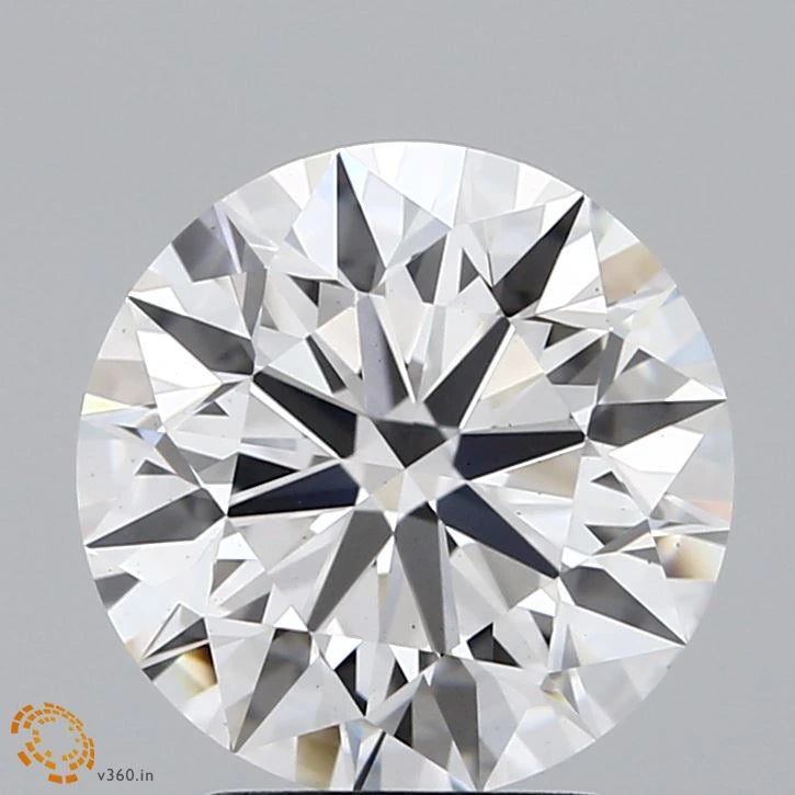 2.86 Carat Round Lab Grown Diamond, Ideal Cut, G Color, VS2 Clarity