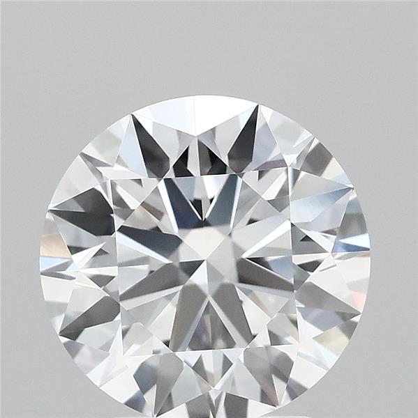 3.06 Carat Round Lab Grown Diamond, Ideal Cut, D Color, VVS1 Clarity