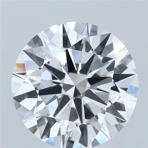 3.07 Carat Round Lab Grown Diamond, Ideal Cut, E Color, VVS1 Clarity