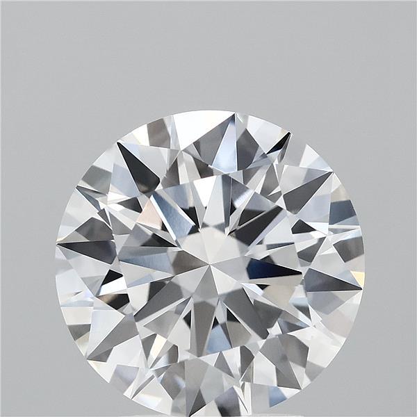 3.19 Carat Round Lab Grown Diamond, Ideal Cut, D Color, VVS2 Clarity