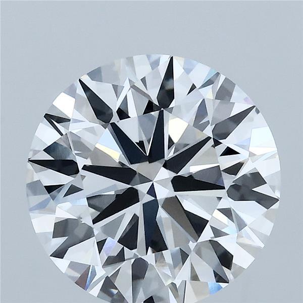 3.22 Carat Round Lab Grown Diamond, Ideal Cut, E Color, VVS2 Clarity