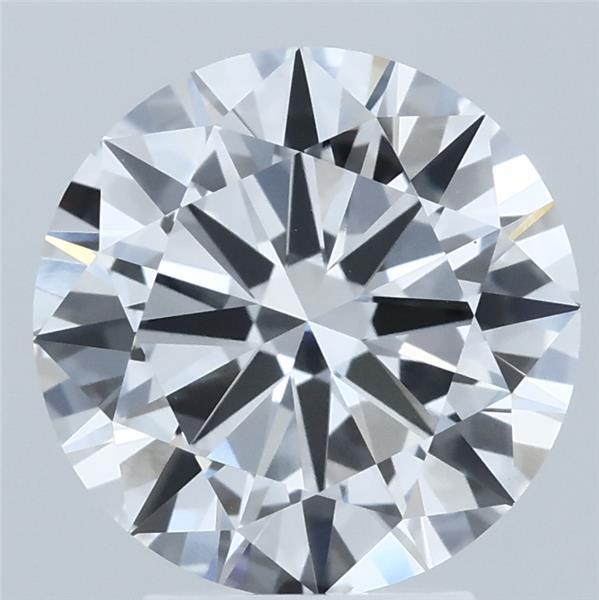 3.50 Carat Round Lab Grown Diamond, Excellent Cut, D Color, VS1 Clarity