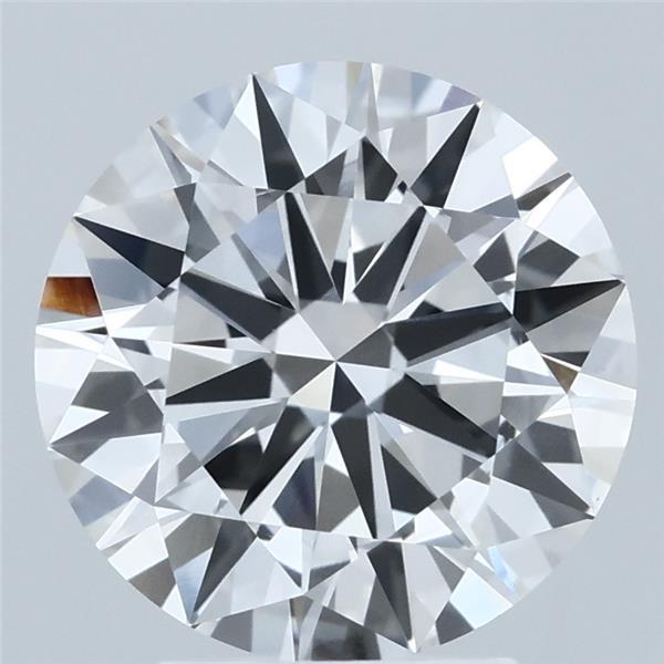 3.50 Carat Round Lab Grown Diamond, Excellent Cut, E Color, VS1 Clarity