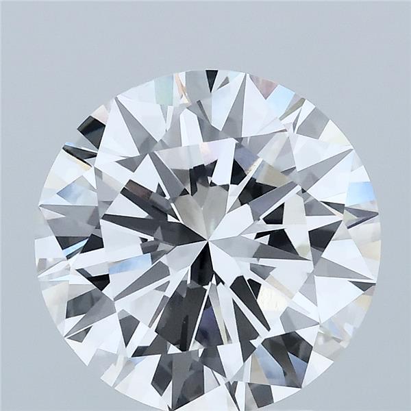 3.50 Carat Round Lab Grown Diamond, Excellent Cut, E Color, VS1 Clarity