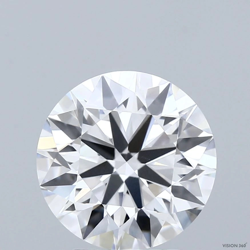 3.61 Carat Round Lab Grown Diamond, Ideal Cut, D Color, VVS1 Clarity