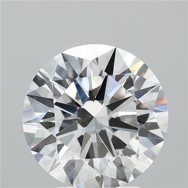 3.63 Carat Round Lab Grown Diamond, Ideal Cut, E Color, VVS1 Clarity
