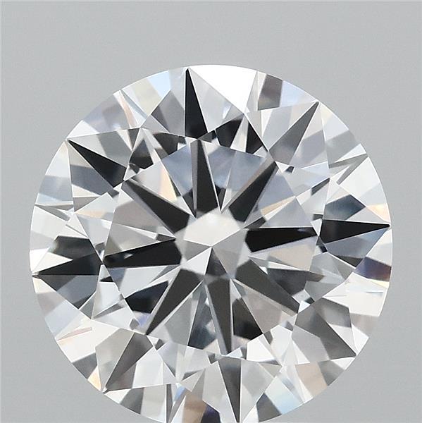 3.87 Carat Round Lab Grown Diamond, Ideal Cut, E Color, VVS1 Clarity