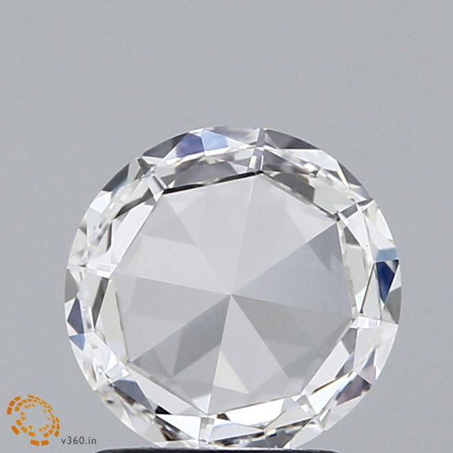 1.14 Carat Round Rose Lab Grown Diamond, Excellent Polish, F Color, VS1 Clarity