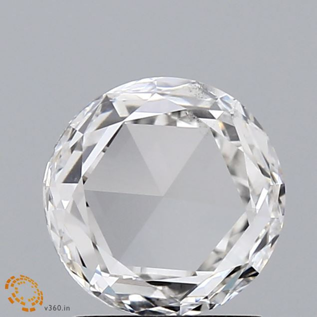 1.51 Carat Round Rose Lab Grown Diamond, Excellent Polish, F Color, VS2 Clarity
