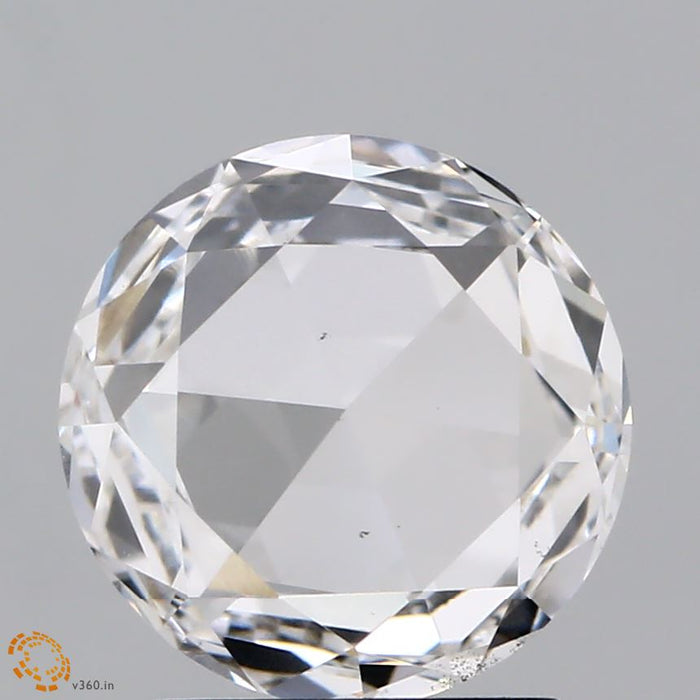 1.51 Carat Round Rose Lab Grown Diamond, Very Good Polish, F Color, VS2 Clarity