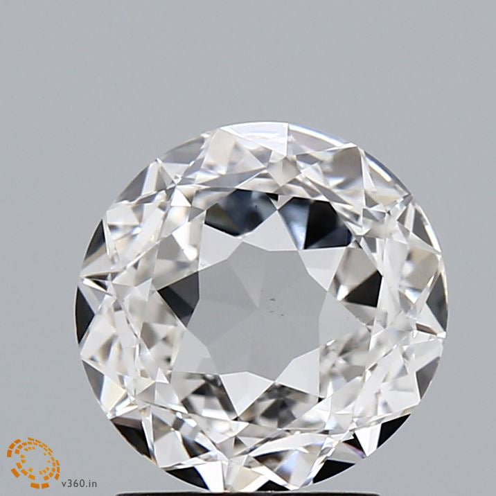 1.71 Carat Round Rose Lab Grown Diamond, Excellent Polish, F Color, VS1 Clarity