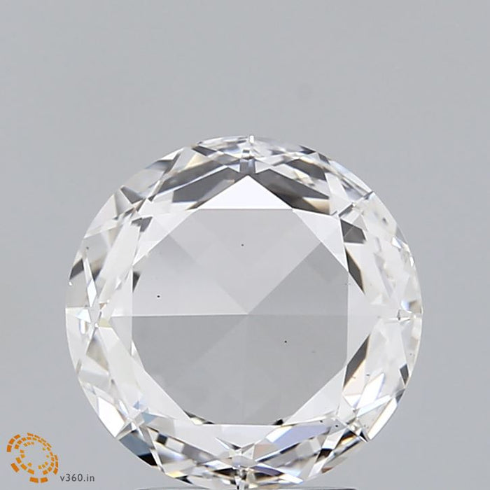 1.83 Carat Round Rose Lab Grown Diamond, Excellent Polish, F Color, VS1 Clarity