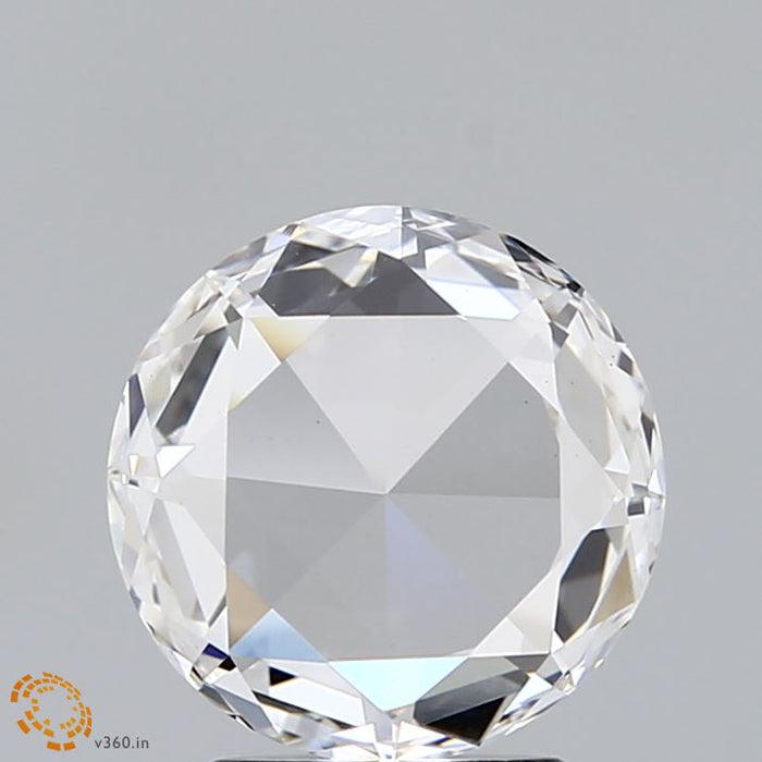 2.03 Carat Round Rose Lab Grown Diamond, Excellent Polish, F Color, VS1 Clarity