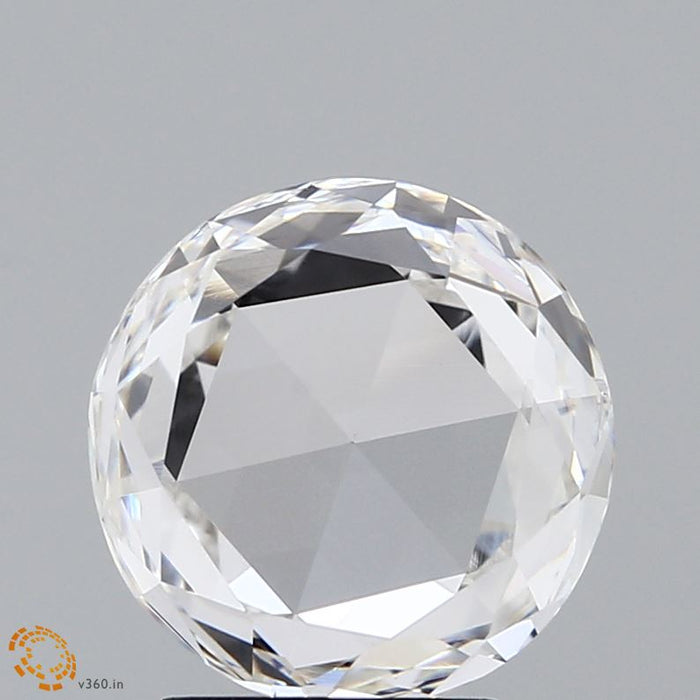 3.06 Carat Round Rose Lab Grown Diamond, Very Good Polish, F Color, VVS2 Clarity