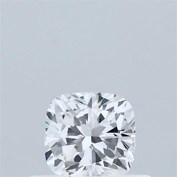 0.38 Carat Square Cushion Lab Grown Diamond, Very Good Polish, D Color, VVS2 Clarity