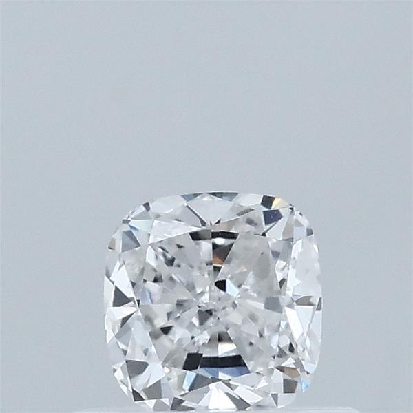 0.49 Carat Square Cushion Lab Grown Diamond, Excellent Polish, D Color, VVS2 Clarity