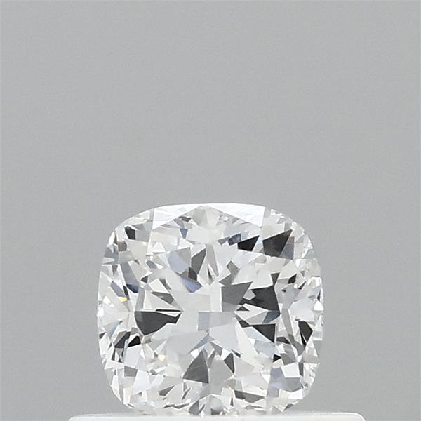 0.49 Carat Square Cushion Lab Grown Diamond, Very Good Polish, E Color, VVS2 Clarity
