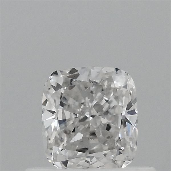 0.56 Carat Square Cushion Lab Grown Diamond, Very Good Polish, E Color, VS2 Clarity