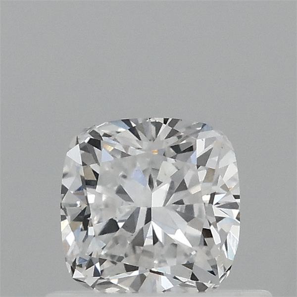 0.58 Carat Square Cushion Lab Grown Diamond, Very Good Polish, E Color, VS1 Clarity