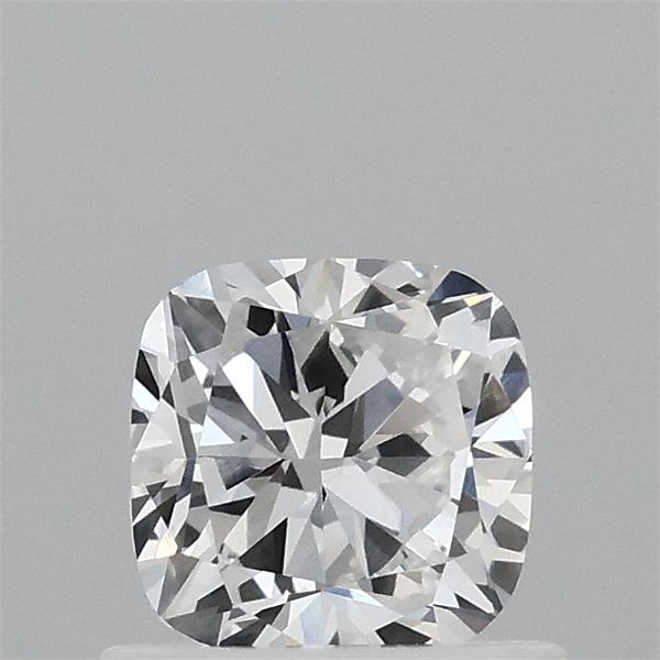 0.73 Carat Square Cushion Lab Grown Diamond, Very Good Polish, D Color, VVS2 Clarity