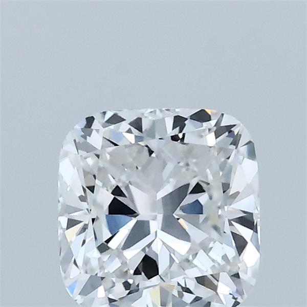 1.00 Carat Square Cushion Lab Grown Diamond, Excellent Polish, E Color, VVS2 Clarity