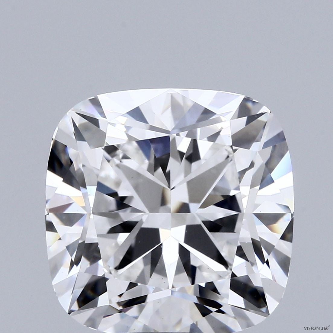 10.06 Carat Square Cushion Lab Grown Diamond, Excellent Polish, E Color, VS1 Clarity