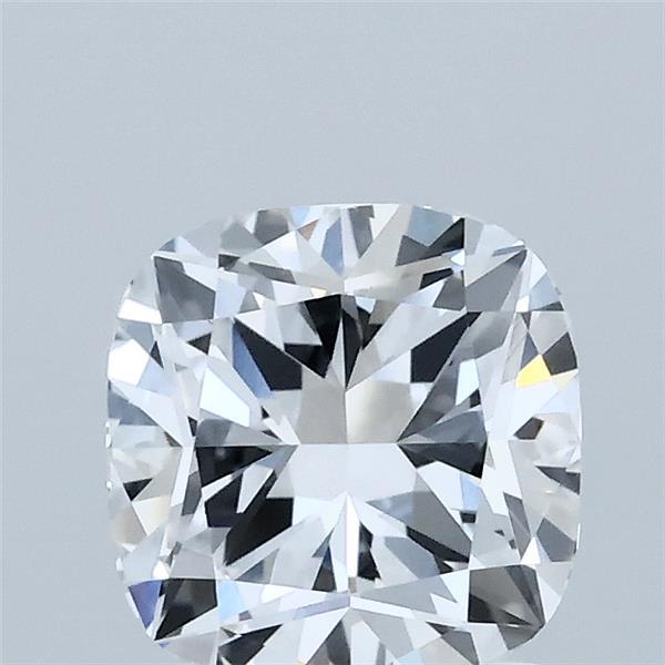 1.41 Carat Square Cushion Lab Grown Diamond, Excellent Polish, D Color, VVS2 Clarity