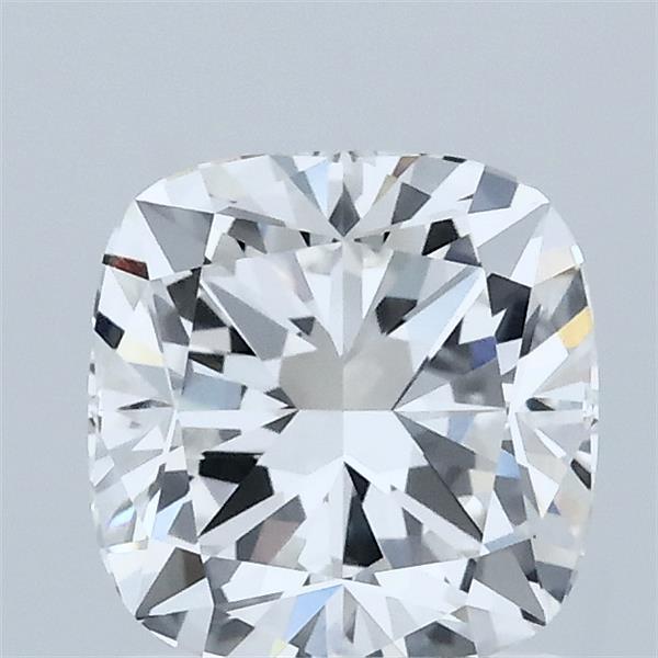 1.43 Carat Square Cushion Lab Grown Diamond, Excellent Polish, E Color, VVS2 Clarity