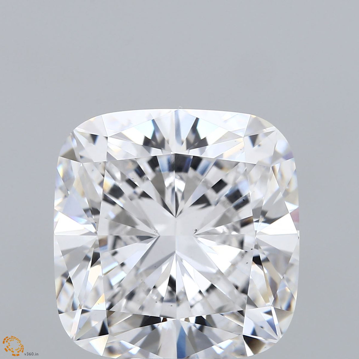15.15 Carat Square Cushion Lab Grown Diamond, Excellent Polish, E Color, VS1 Clarity