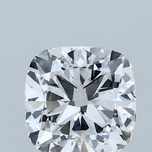 1.54 Carat Square Cushion Lab Grown Diamond, Excellent Polish, D Color, VVS2 Clarity