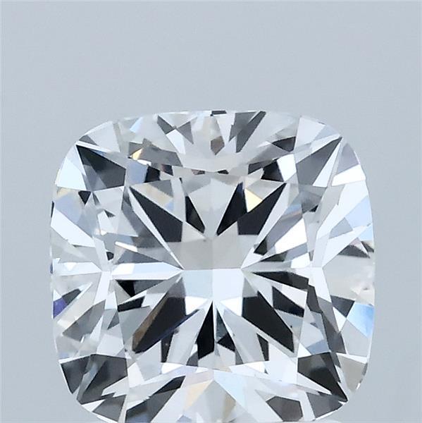 2.00 Carat Square Cushion Lab Grown Diamond, Excellent Polish, E Color, VS1 Clarity