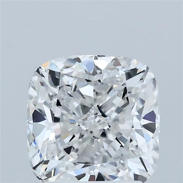 2.01 Carat Square Cushion Lab Grown Diamond, Excellent Polish, E Color, VVS2 Clarity