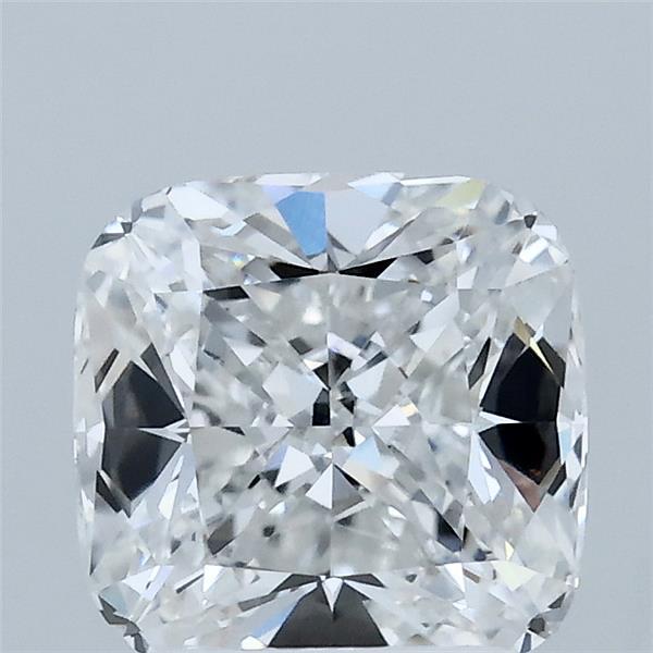 2.01 Carat Square Cushion Lab Grown Diamond, Excellent Polish, E Color, VVS2 Clarity