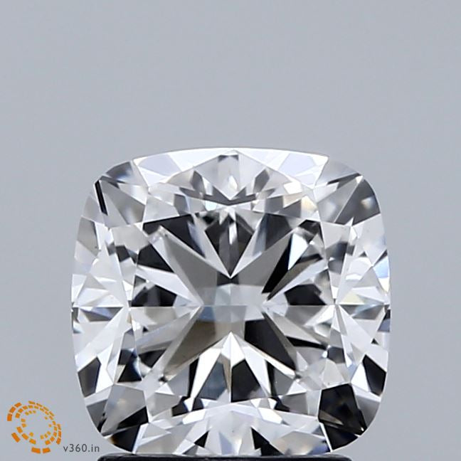 2.07 Carat Square Cushion Lab Grown Diamond, Excellent Polish, E Color, VS1 Clarity