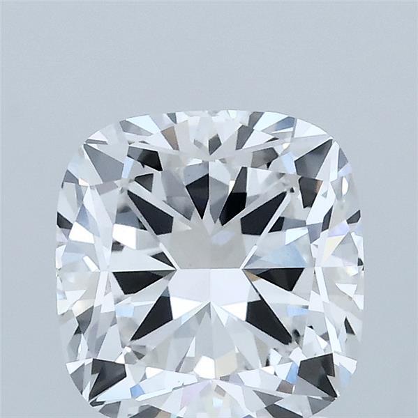 2.07 Carat Square Cushion Lab Grown Diamond, Excellent Polish, E Color, VS1 Clarity
