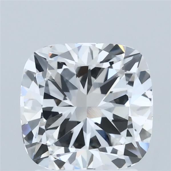 2.10 Carat Square Cushion Lab Grown Diamond, Excellent Polish, E Color, VVS1 Clarity