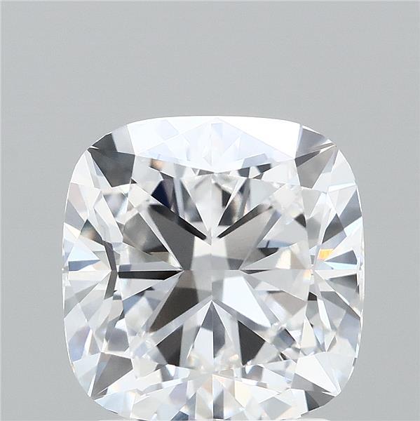 2.12 Carat Square Cushion Lab Grown Diamond, Excellent Polish, D Color, VVS1 Clarity