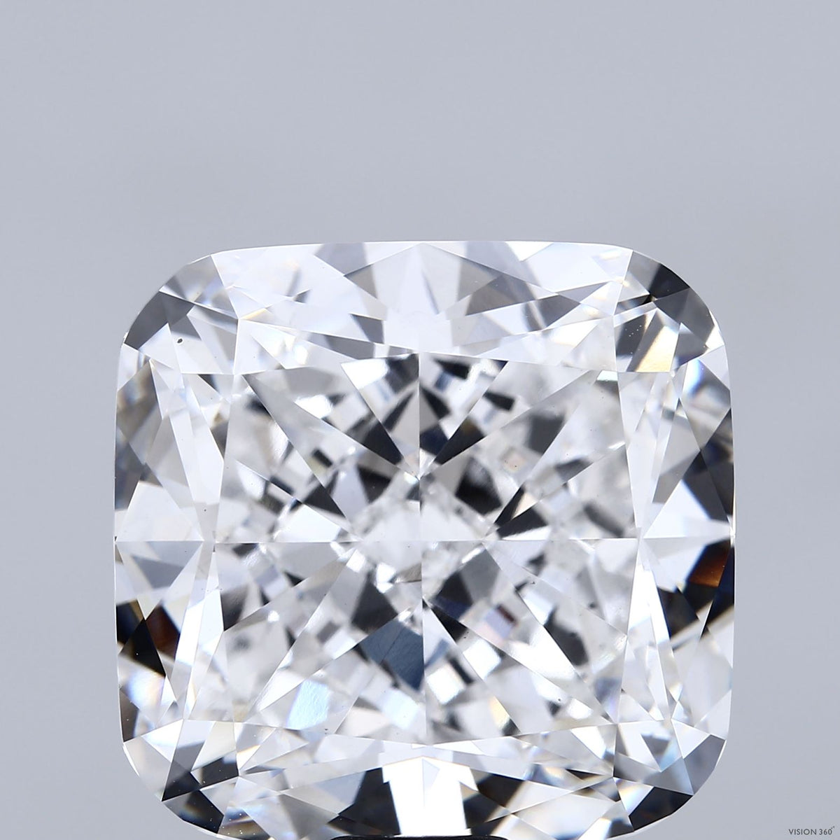 32.13 Carat Square Cushion Lab Grown Diamond, Excellent Polish, E Color, VS1 Clarity