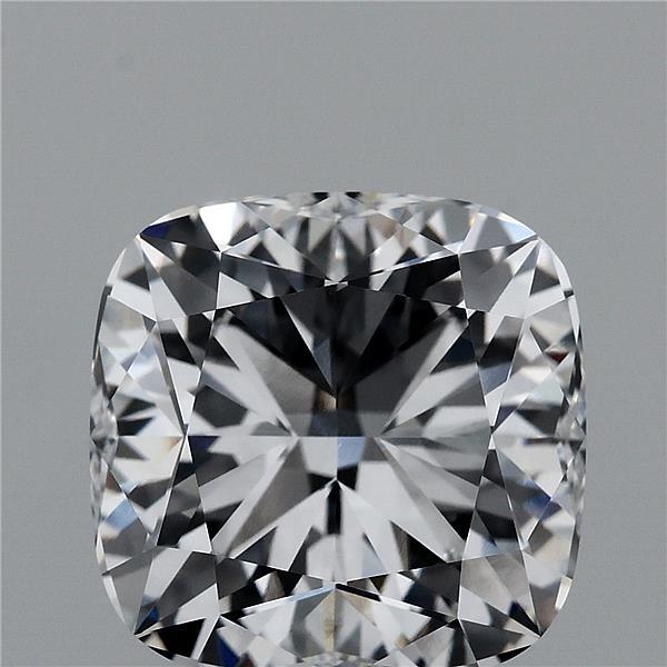 4.06 Carat Square Cushion Lab Grown Diamond, Excellent Polish, D Color, VVS1 Clarity