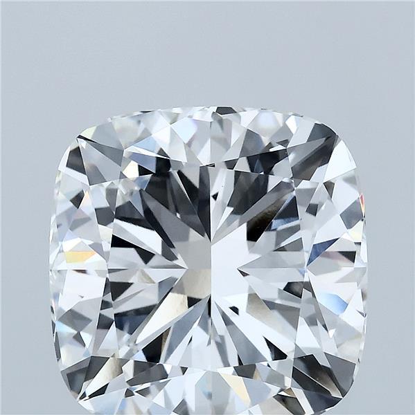 7.26 Carat Square Cushion Lab Grown Diamond, Excellent Polish, E Color, VVS2 Clarity