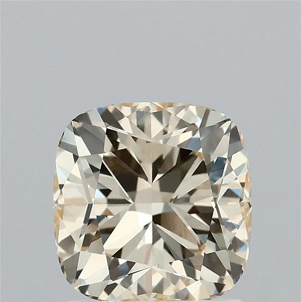 1.60 Carat Square Cushion Lab Grown Diamond, Fancy Light Yellow Color, VS1 Clarity