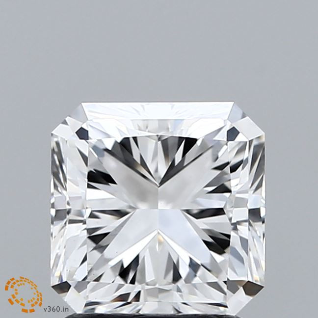 1.82 Carat Square Radiant Lab Grown Diamond, Excellent Polish, F Color, VS1 Clarity