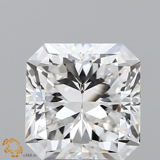 1.93 Carat Square Radiant Lab Grown Diamond, Excellent Polish, F Color, VVS2 Clarity