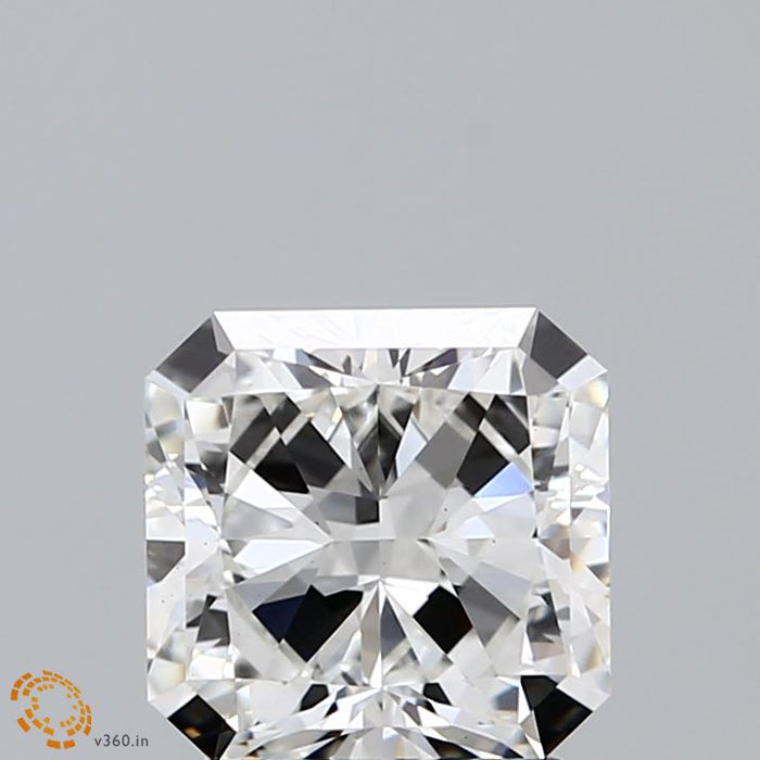 2.01 Carat Square Radiant Lab Grown Diamond, Excellent Polish, F Color, VS1 Clarity