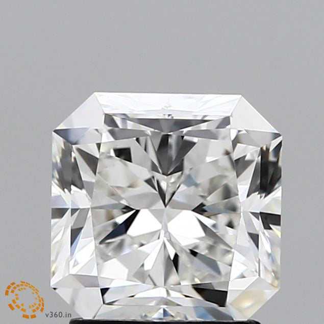 2.01 Carat Square Radiant Lab Grown Diamond, Excellent Polish, F Color, VS1 Clarity