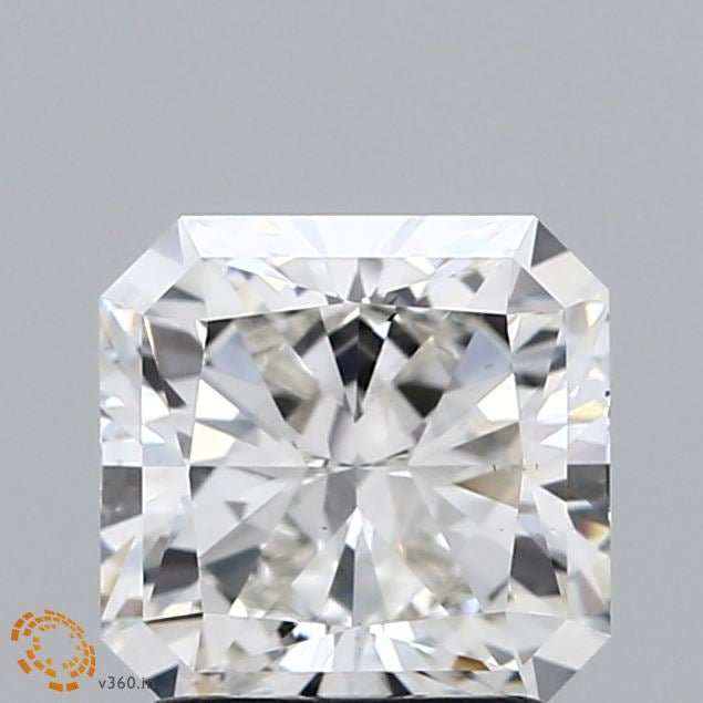 2.01 Carat Square Radiant Lab Grown Diamond, Excellent Polish, H Color, VS1 Clarity