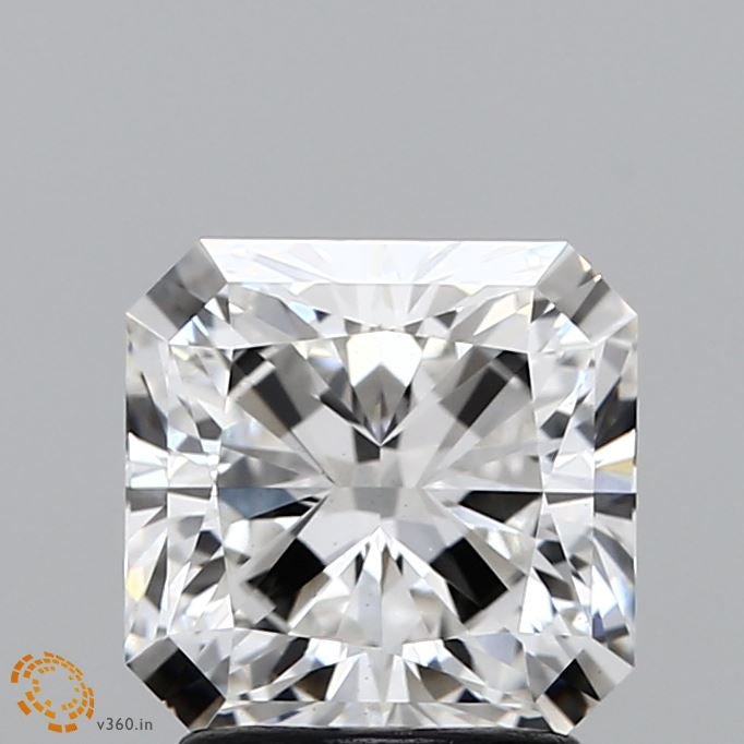 2.02 Carat Square Radiant Lab Grown Diamond, Excellent Polish, E Color, VS1 Clarity