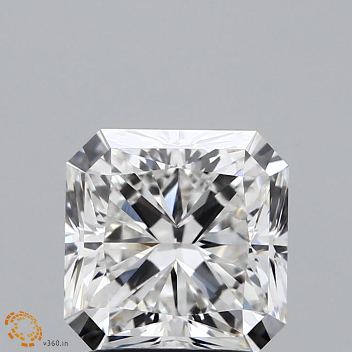 2.02 Carat Square Radiant Lab Grown Diamond, Excellent Polish, E Color, VVS2 Clarity